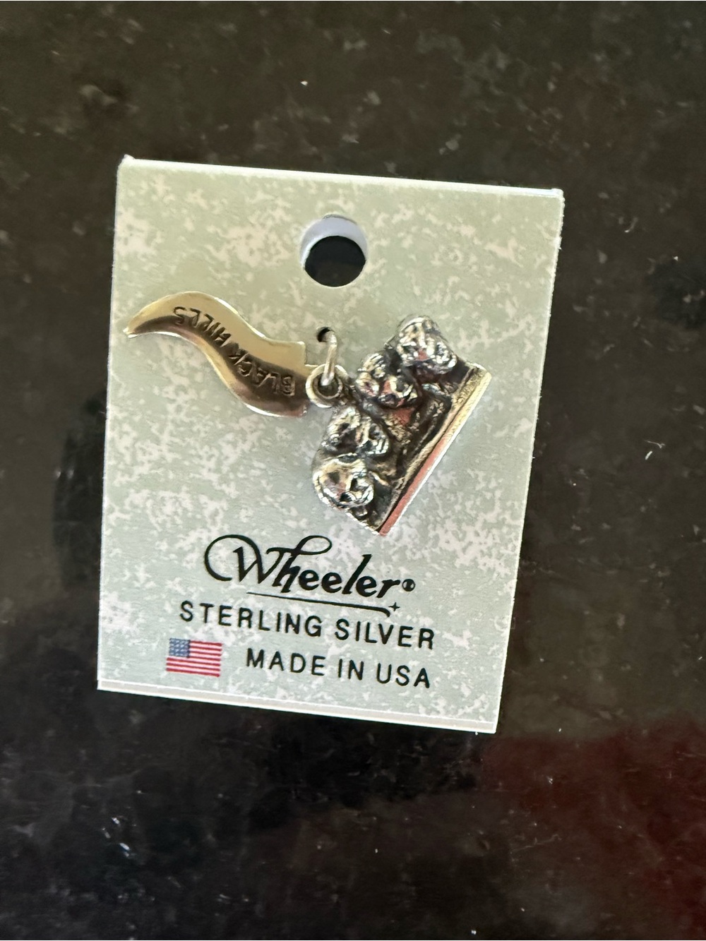 Wheeler Sterling Silver Mt Rushmore Charm - Silver